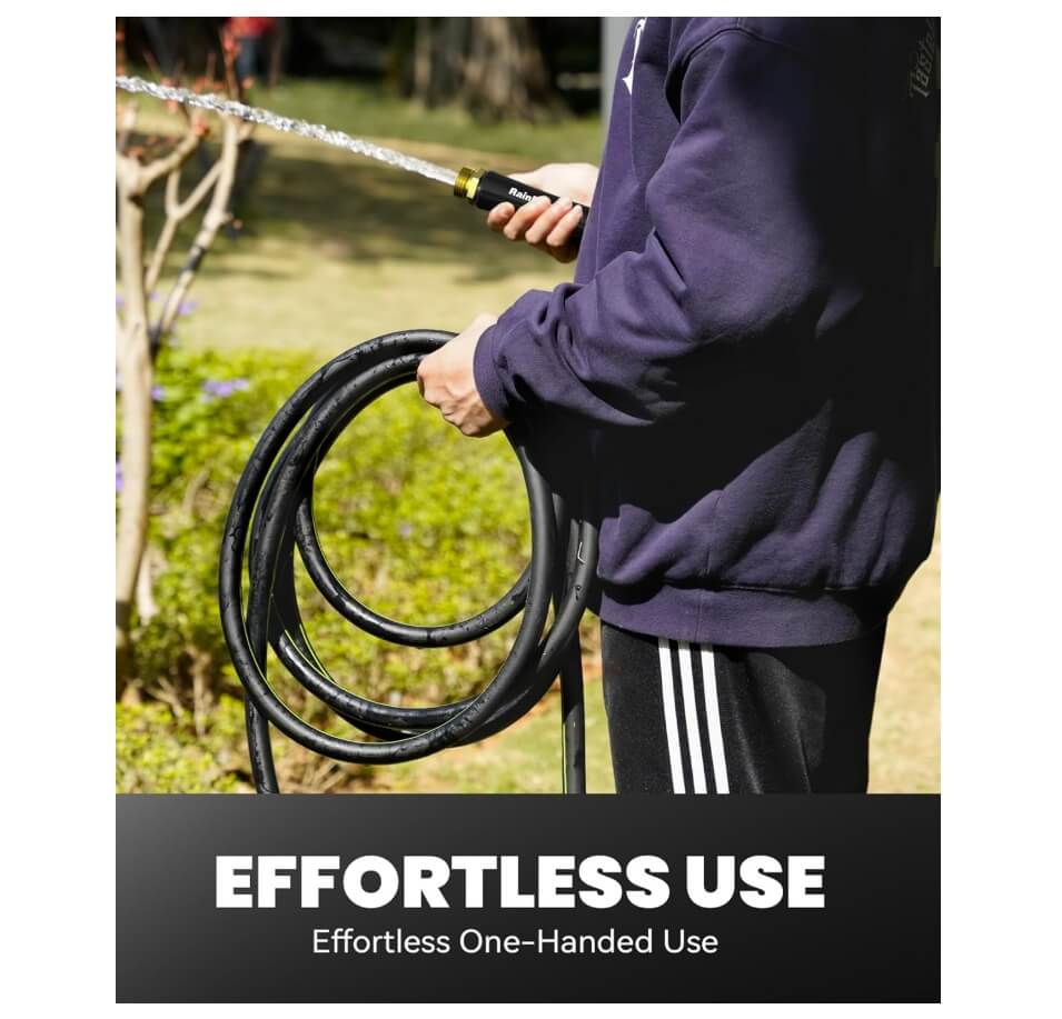 RAINPOINT Short Leader Garden Hose 15ft x 5/8"