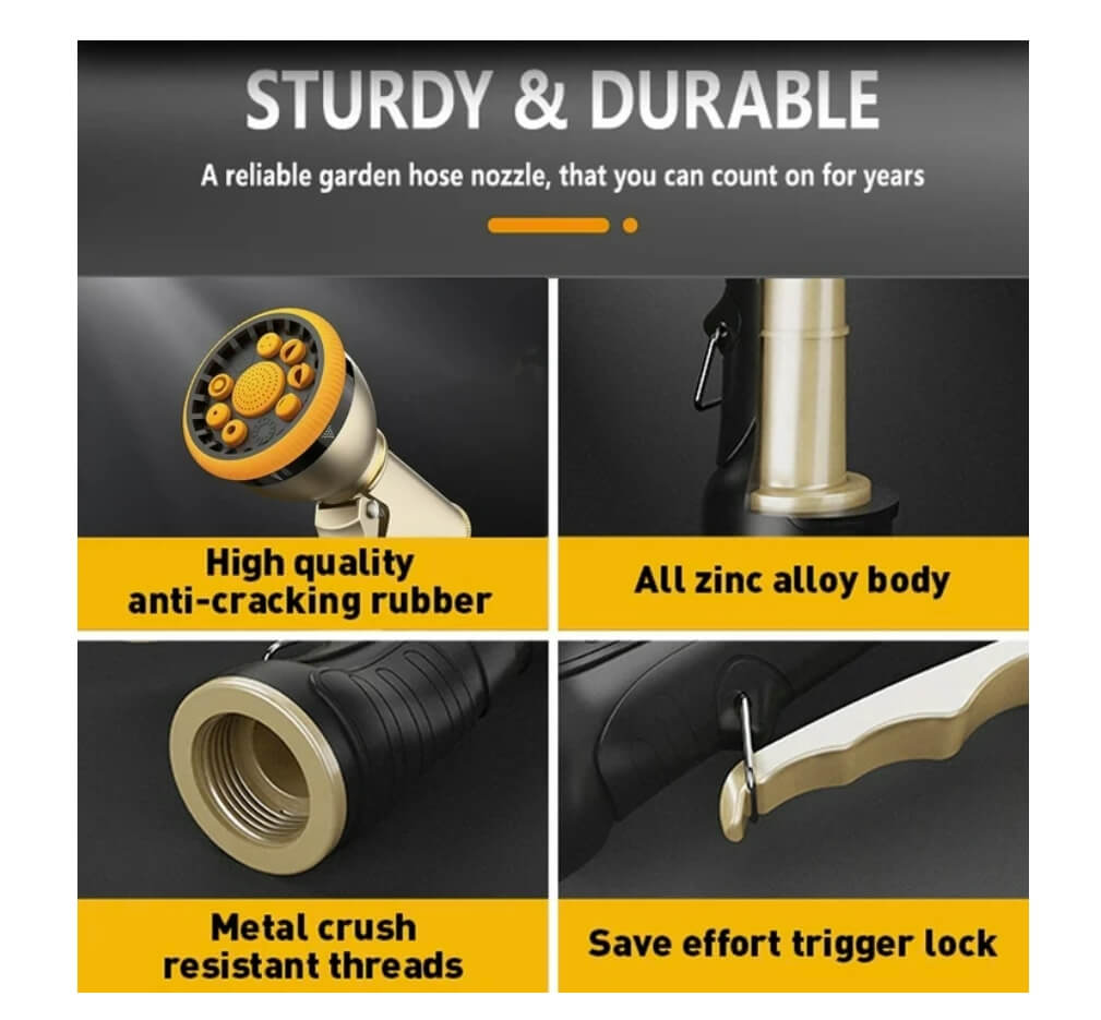 RainPoint Garden Hose Nozzle Sprayer,Yellow