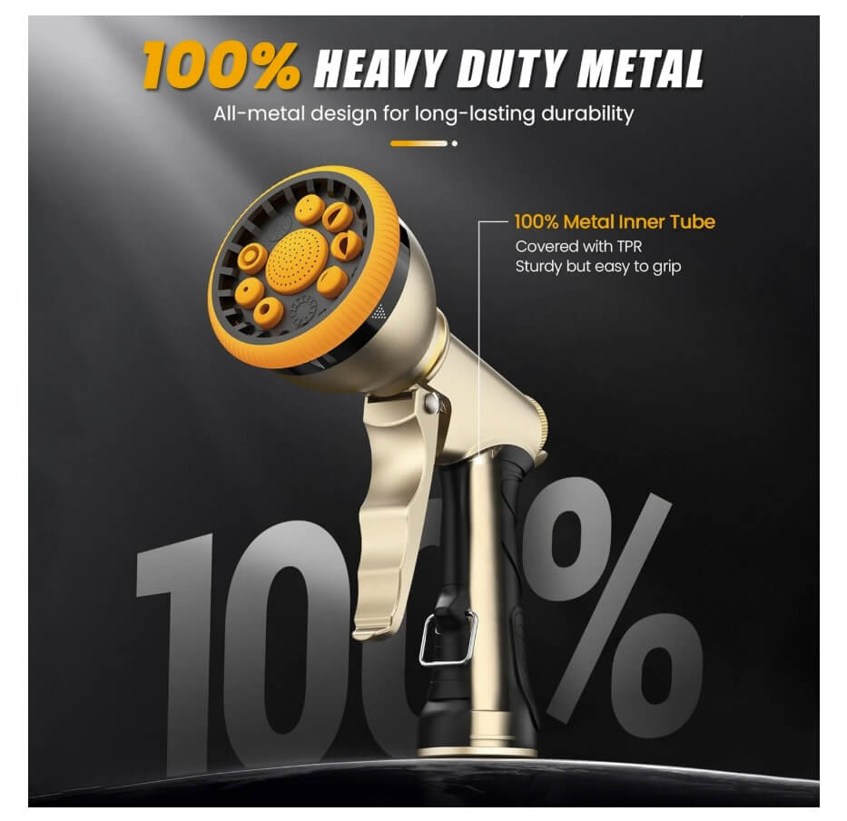 RainPoint Garden Hose Nozzle Sprayer,Yellow