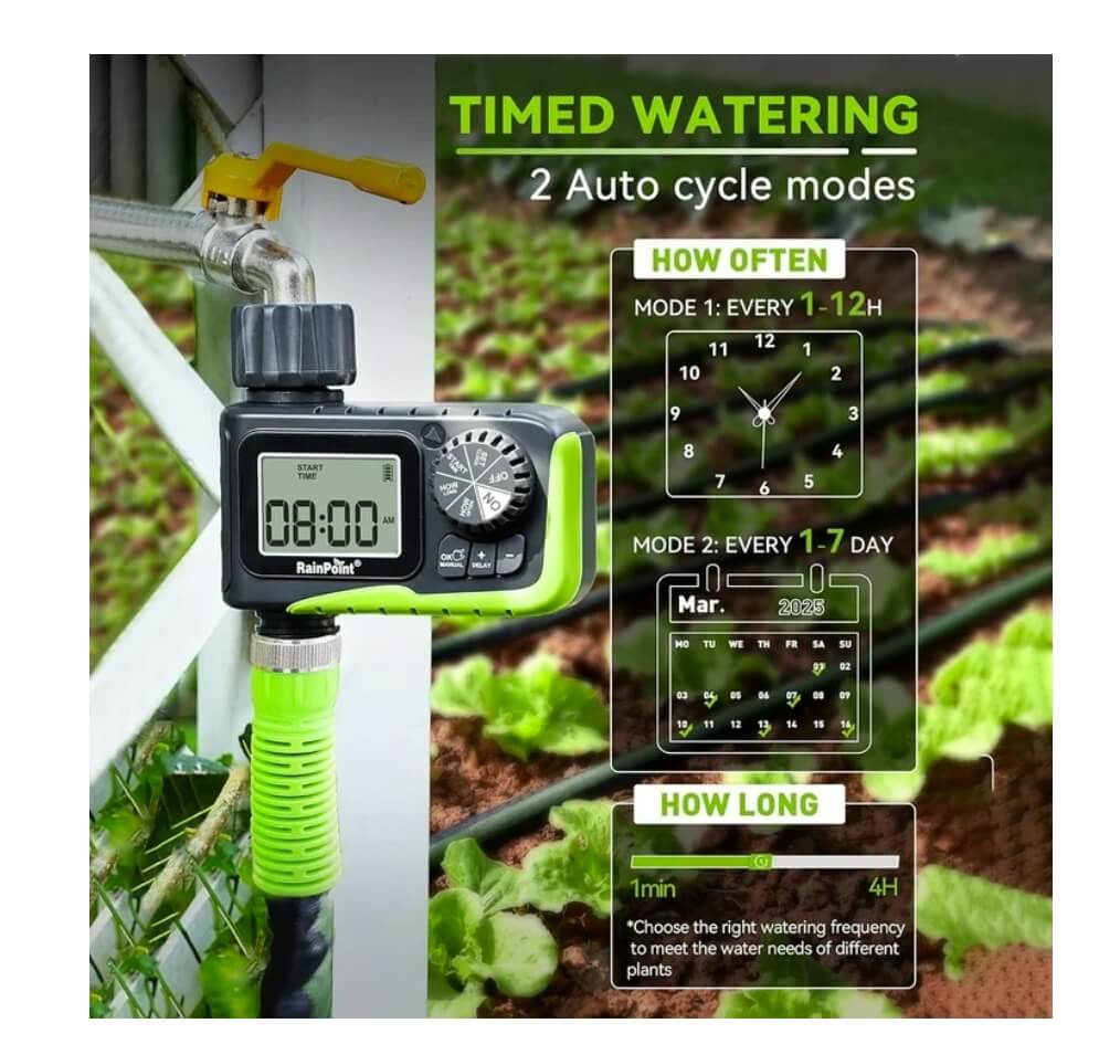 RainPoint Hose Timer for Garden Outdoor