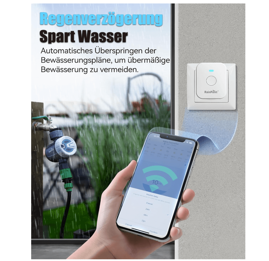 Bewässerung mit Wetterautomatik