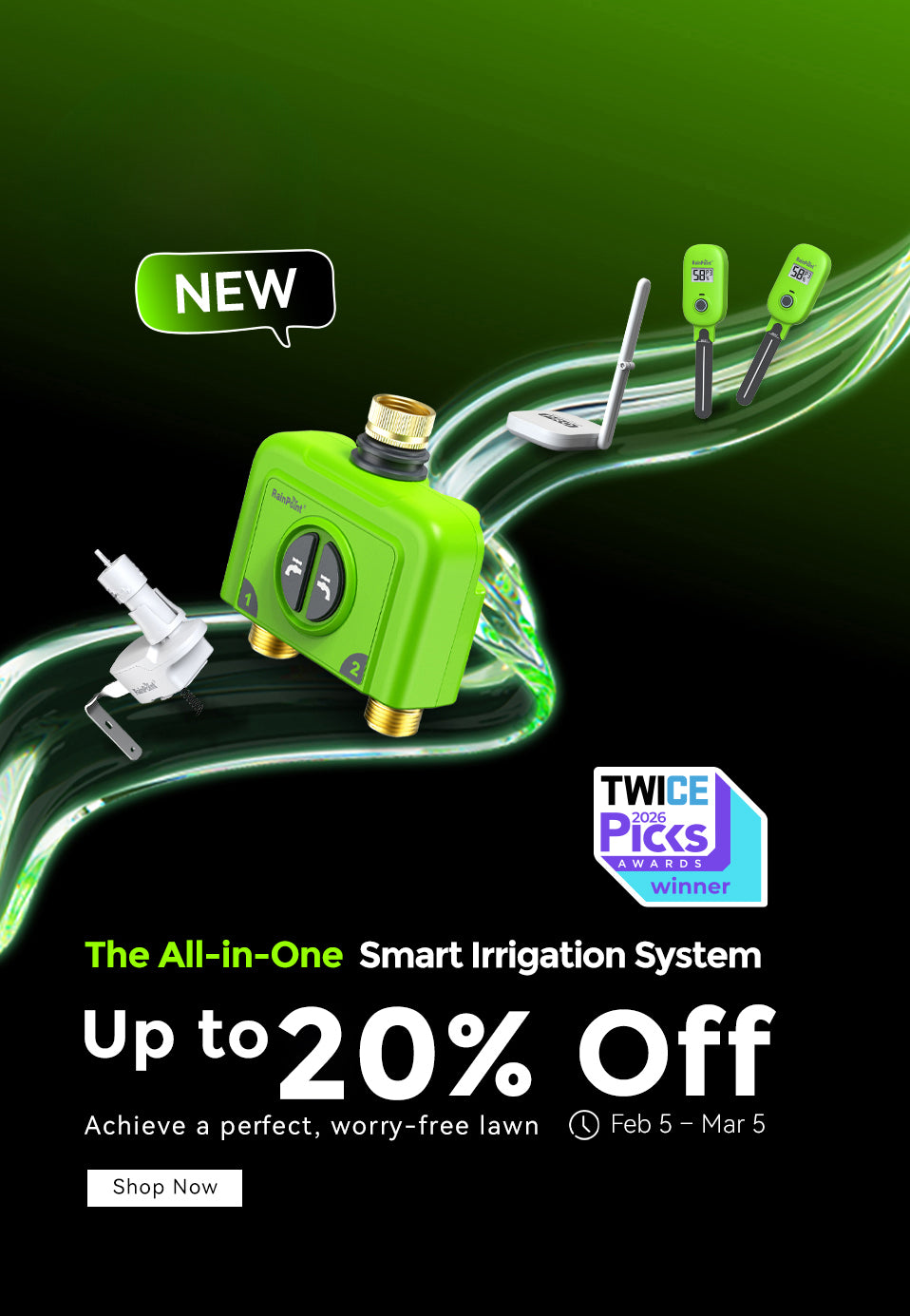 The All-in-One Smart Irrigation System 20% oFF