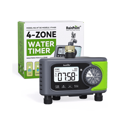 4-zone water timer irrigation controller