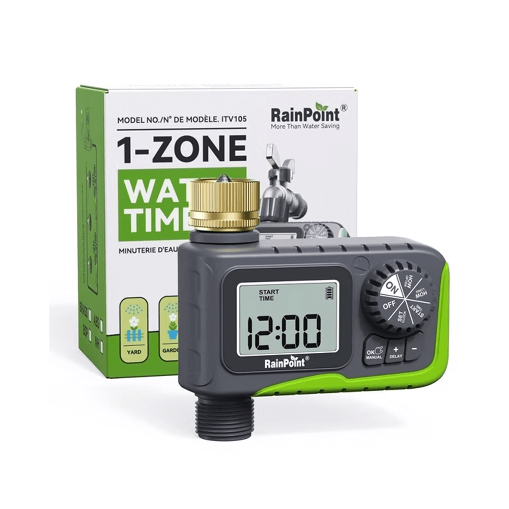 RainPoint Garden Hose Timer with Brass Inlet