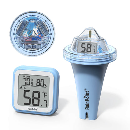 RAINPOINT Displays Wireless Digital Pool Thermometer -Blue