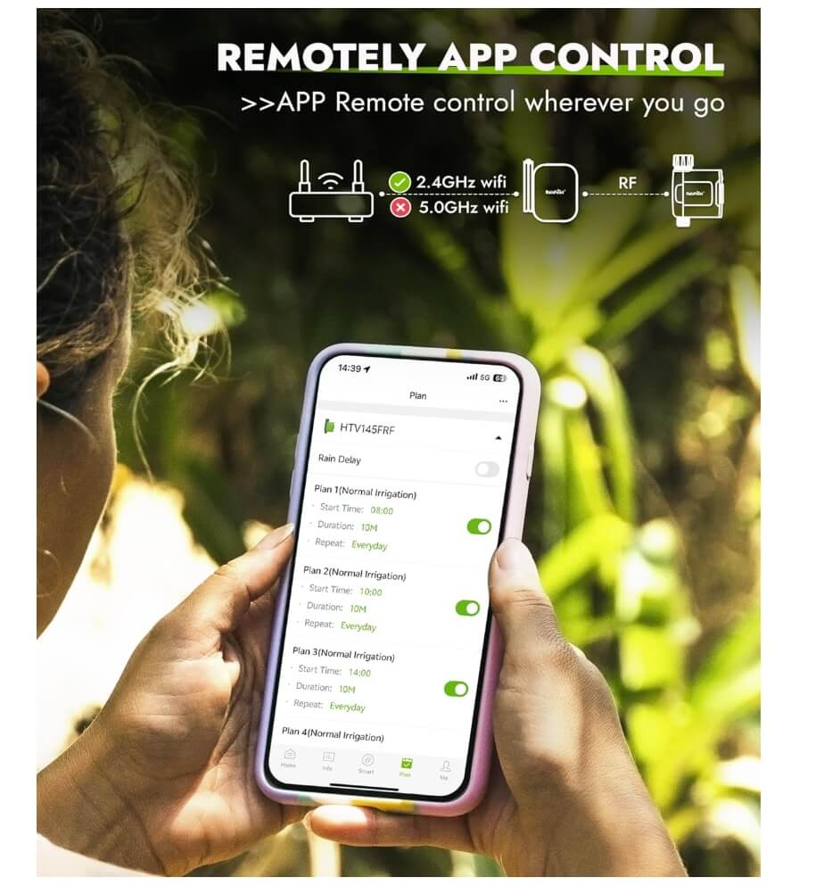 how to set up RainPoint irrigation