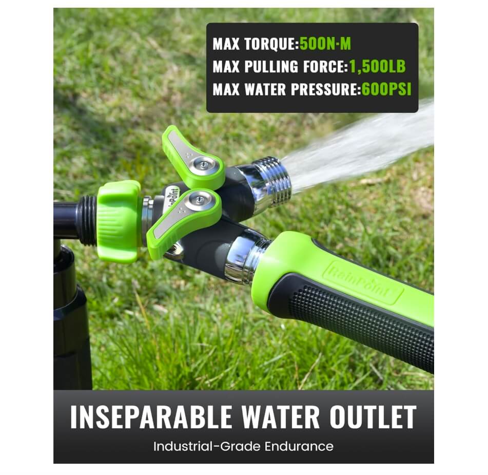 Solar-powered garden timer - RainPoint battery-free irrigation controller