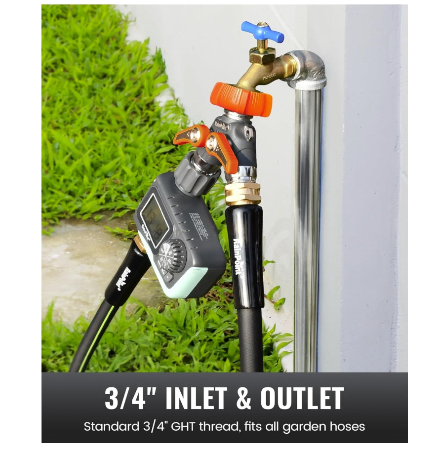 RAINPOINT Garden Hose Splitter (Orange)