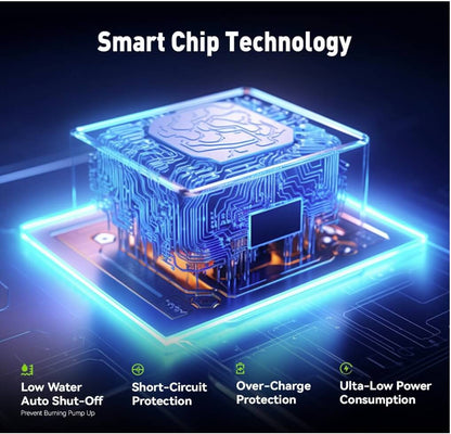 RAINPOINT Compact Programmable Solar Automatic Drip Irrigation Pump Kits Support Up to 20 Plants