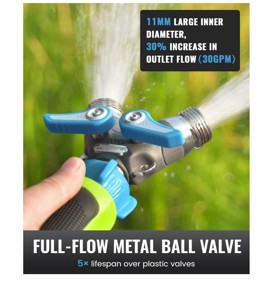 2 way garden hose splitter​