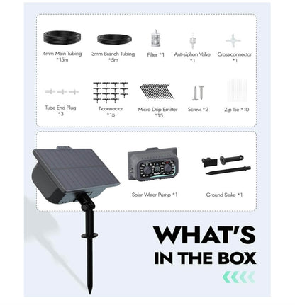 RAINPOINT Solar Irrigation System, Automatic Watering System with 121 Timer Modes