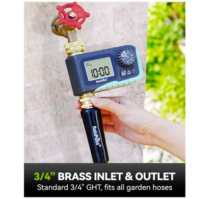 RAINPOINT 100% Metal Water Pipe Water Timer for Garden Hose