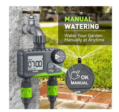 RainPoint 2-Zone Water Timer for Outdoor Hose