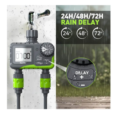 RainPoint 2-Zone Water Timer for Outdoor Hose