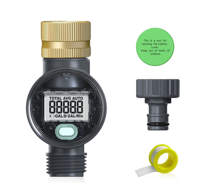 RainPoint Water Flow Meter for Garden Hose Watering