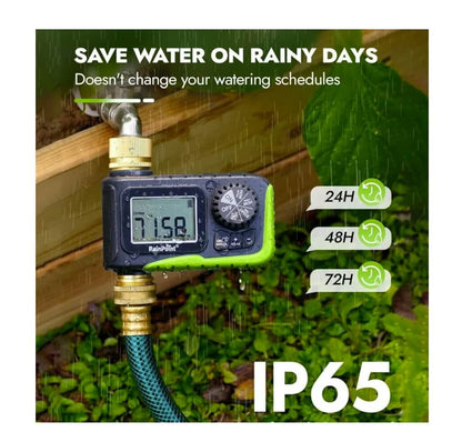 RainPoint Garden Hose Timer Greenhouse Irrigation,Brass Inlet and Outlet