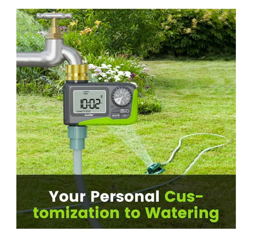 RainPoint Garden Hose Timer with Brass Inlet