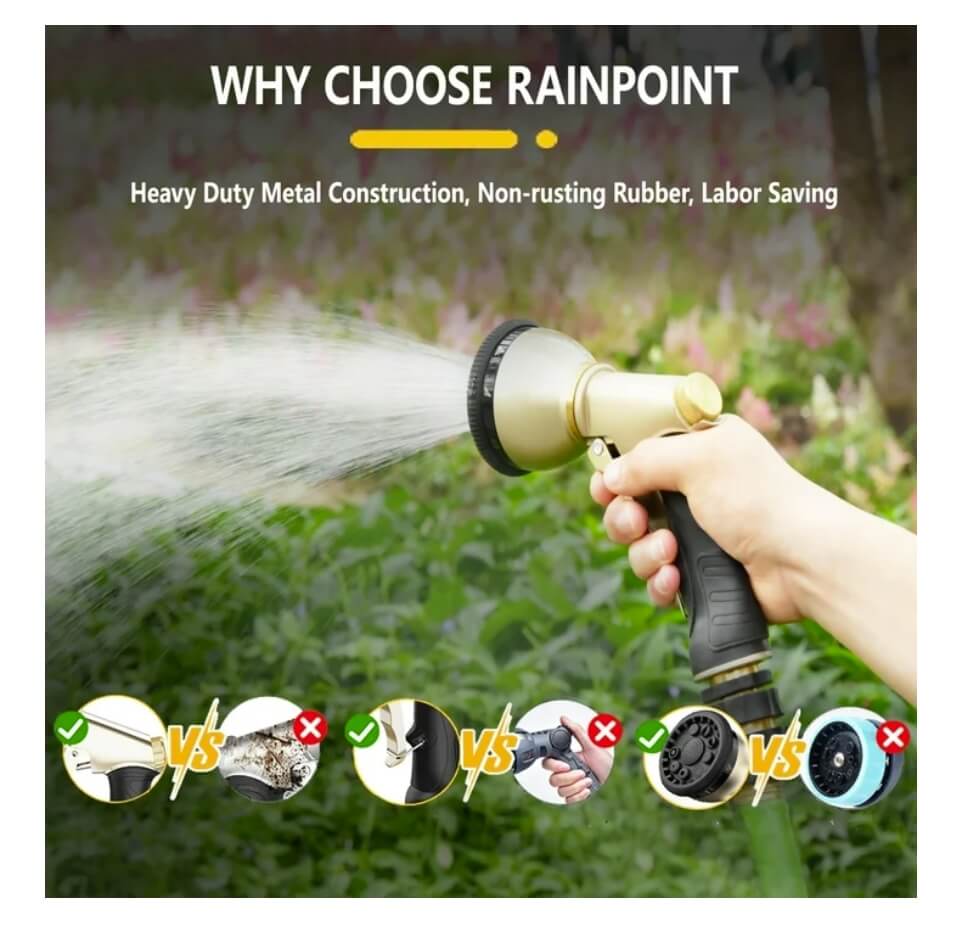 Garden Hose Nozzle with Quick Connect