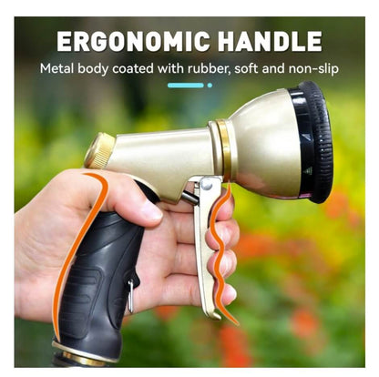 Leak-Proof Garden Hose Spray Nozzle - Durable Brass Construction