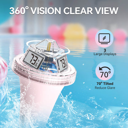 RAINPOINT Displays Wireless Digital Pool Thermometer -Pink