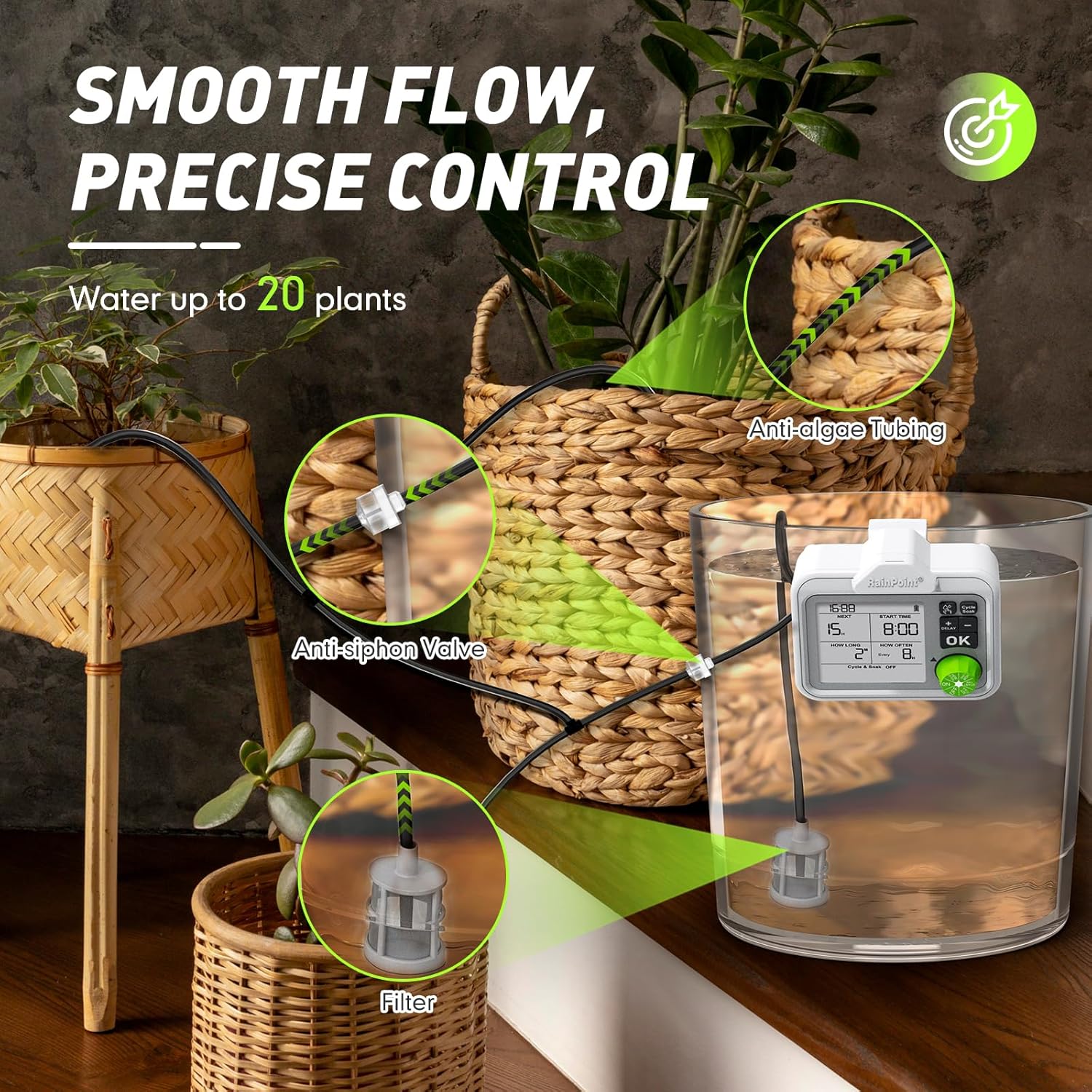 Cycle and soak watering mode