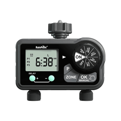 2-Zone Digital Sprinkler Timer