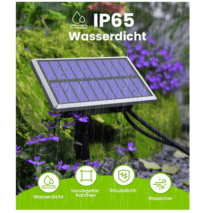 RAINPOINT Solar Irrigation System, DIY Drip Irrigation Kit for 15 Garden, Balcony and Greenhouse Potted Plants