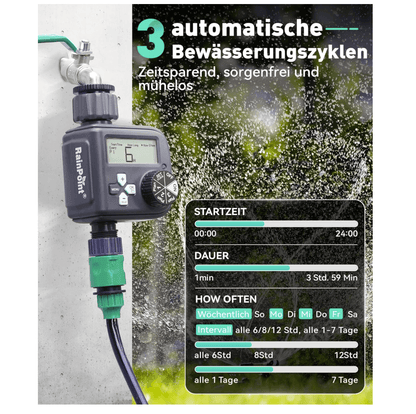 RAINPOINT Watering Computer with 3 Schedules