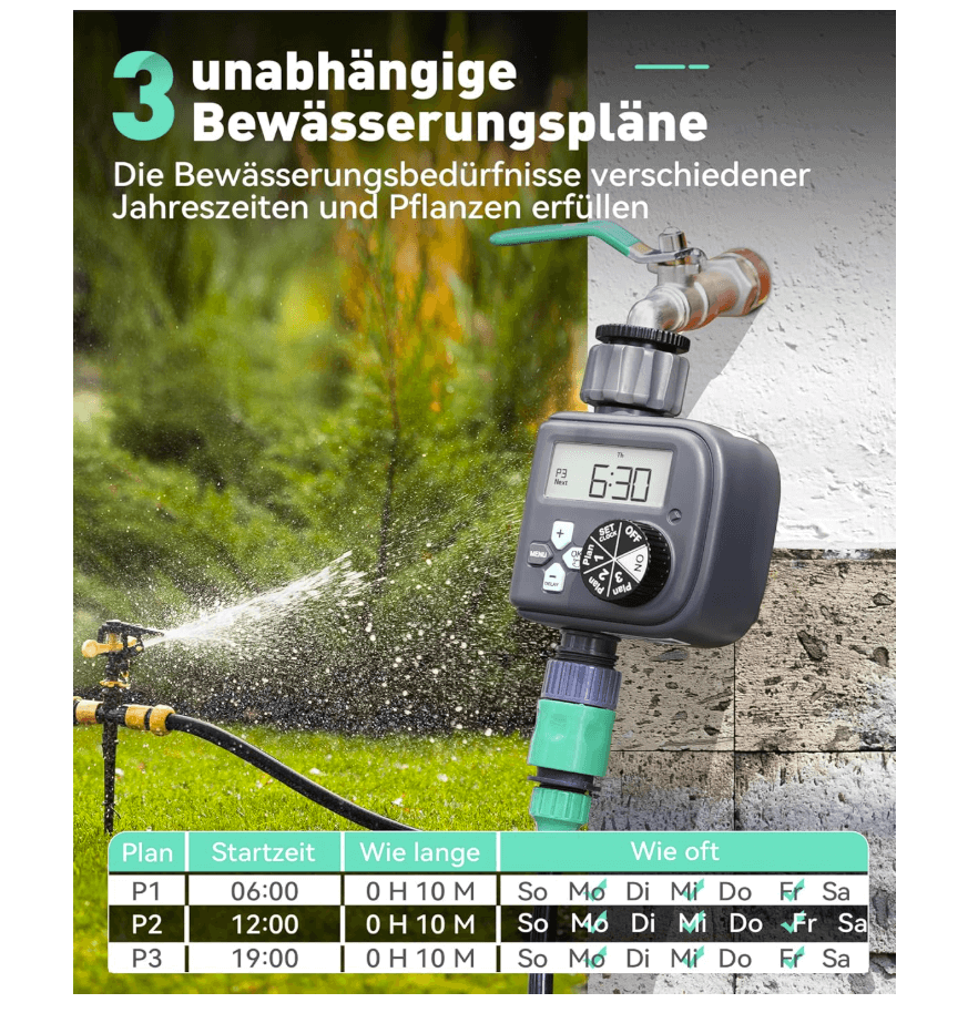 RAINPOINT Watering Computer with 3 Schedules