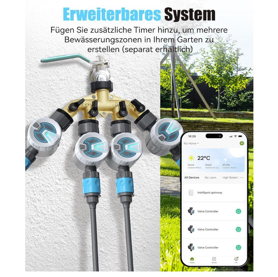 Bewässerungscomputer erweiterbar 1 Zonen