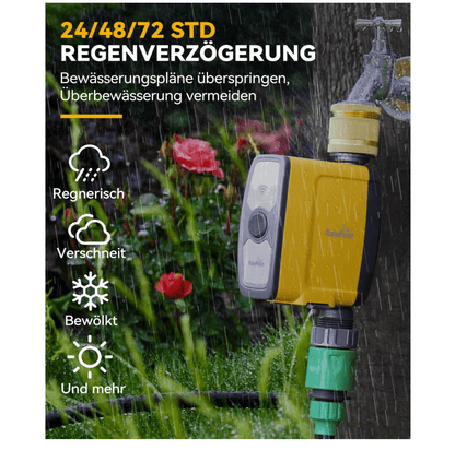 RAINPOINT Bewässerungscomputer WLAN 2,4 GHz mit Messingeinlass