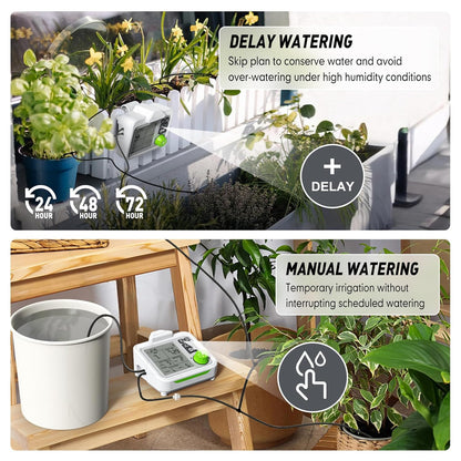Automatic plant watering for balcony