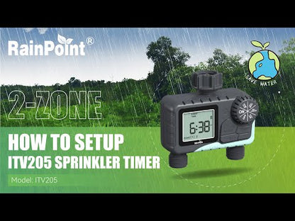 RAINPOINT 2 Zone Sprinkler Timer - 2pcs