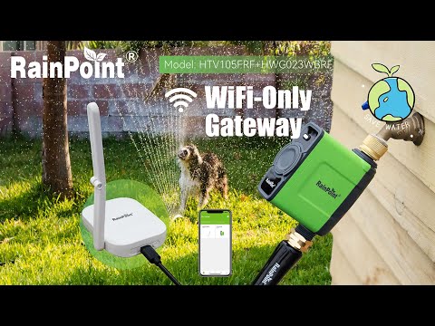 RainPoint with Brass Inlet WiFi Water Timer for Garden Hose