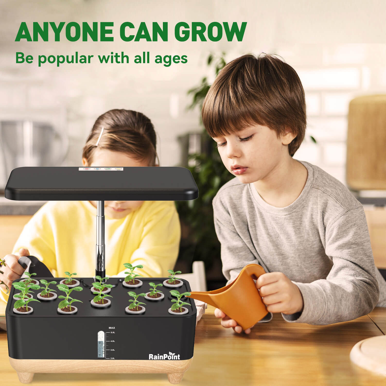 RainPoint Indoor Hydroponics Growing System,Vegetable Growing System Kit