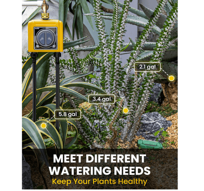 RainPoint Sprinkler Timer WiFi Water Timer with Brass Inlet, APP &amp; Voice Control