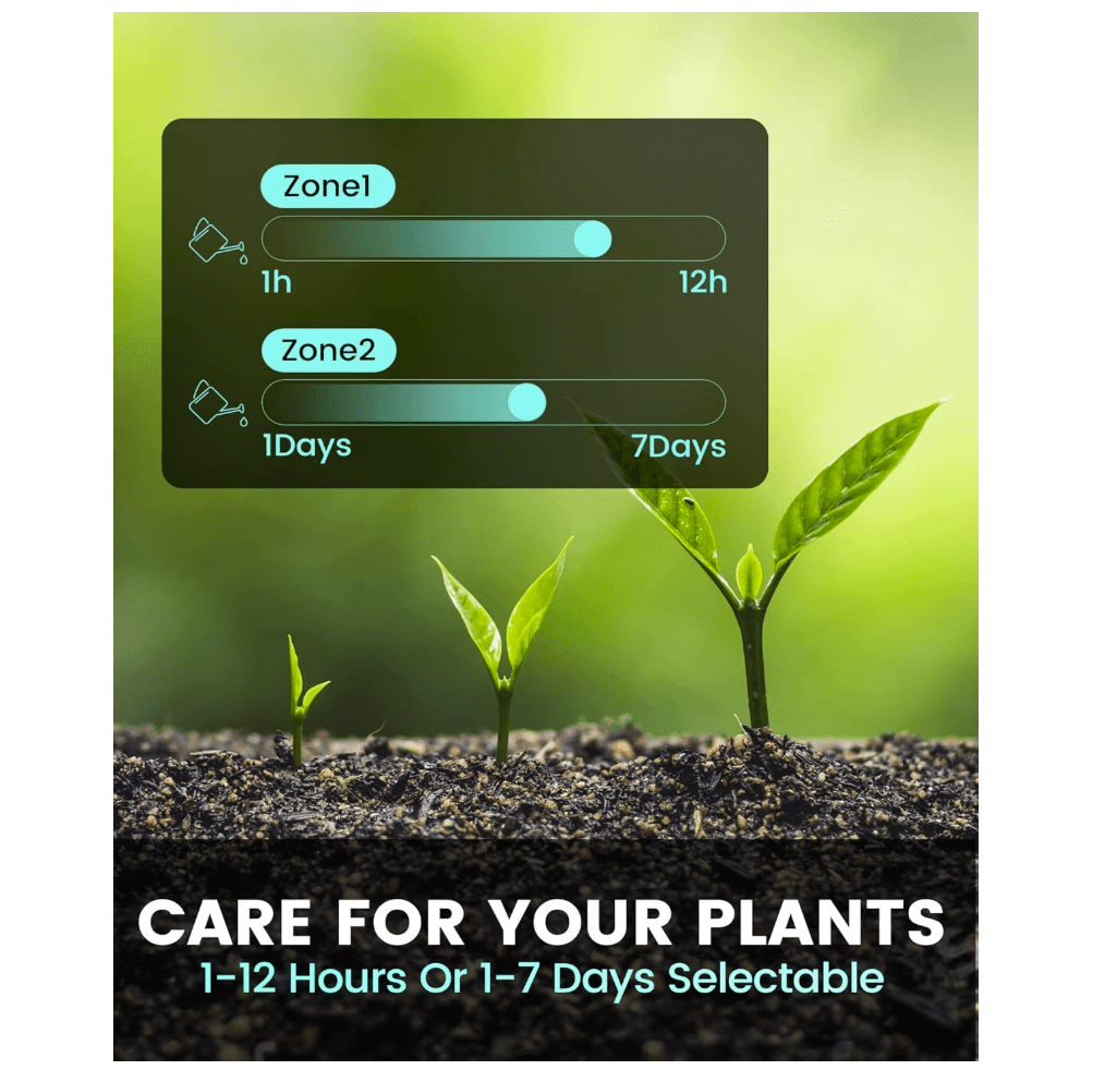 RainPoint Water Timer for Garden Hose - Sprinkler Timer with Brass Swivel, 2 Outlet